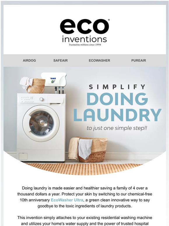 Imagine washing laundry without expensive detergent ever again