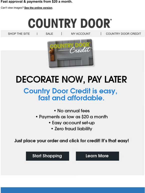 Country Door Update Your Kitchen With Country Door Credit! Milled