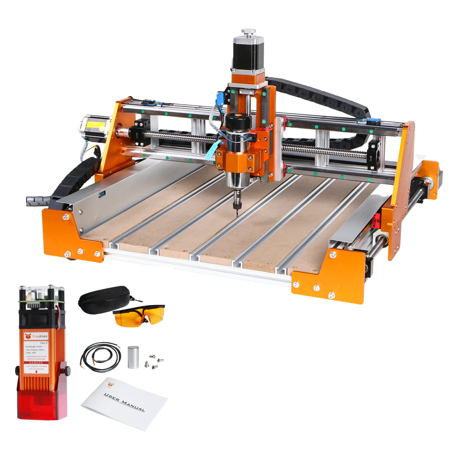 Image of CNC Router Machine Vasto with 40W Laser Bundle Kit