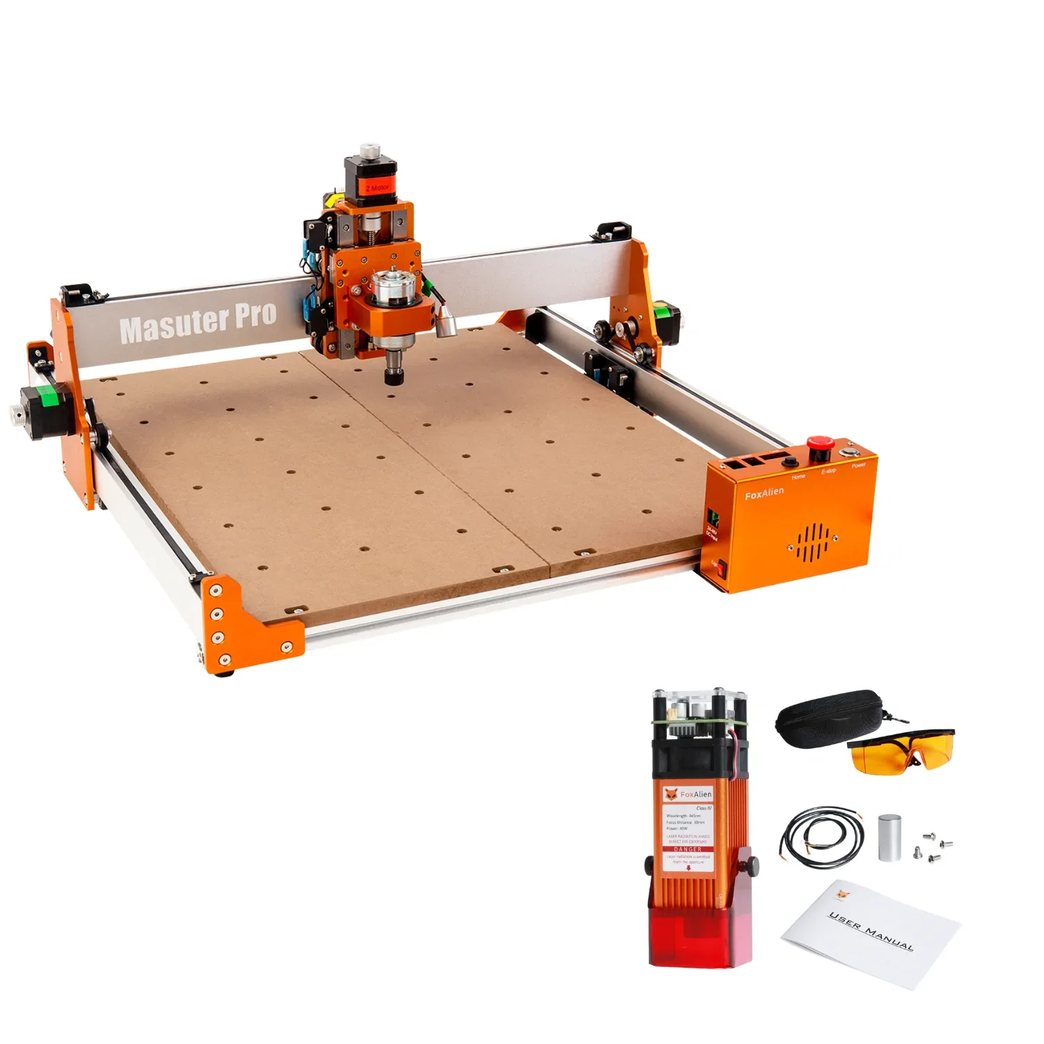 Image of CNC Router Masuter Pro with 40W Laser Bundle Kit