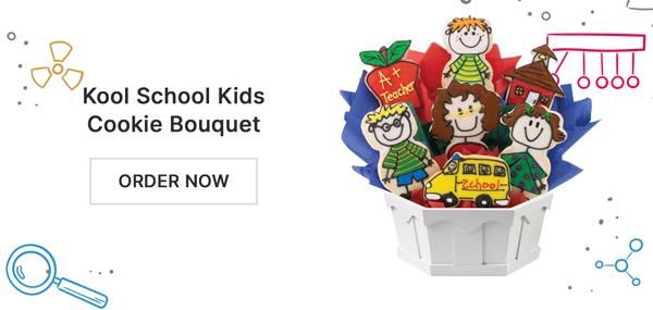 Kool School Kids Cookie Bouquet