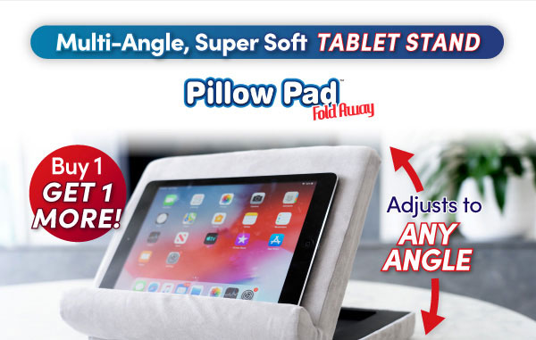 Pillow Pad Fold Away Tablet Stand