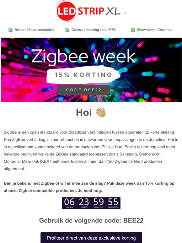 , ken jij Zigbee? Compatible met o.a. Philips Hue