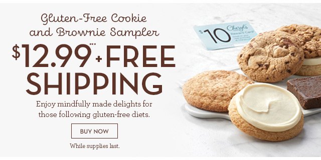 Gluten-Free Cookie and Brownie Sampler - $12.99*** + FREE SHIPPING - Enjoy mindfully made delights for those following gluten-free diets.