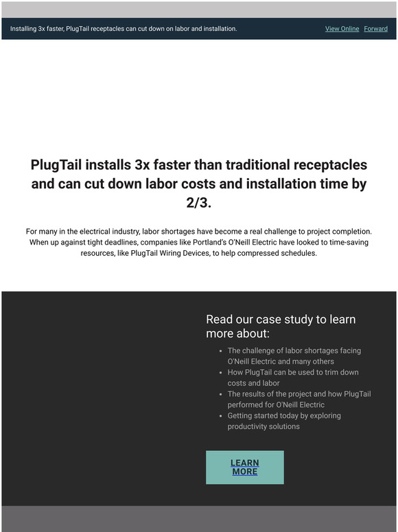 Labor shortage? No problem with PlugTail.