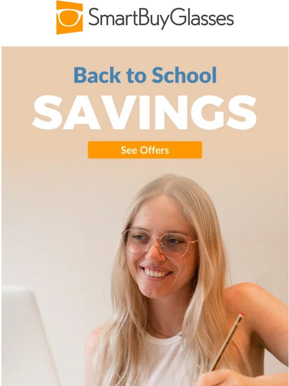 Save BIG for back to school!