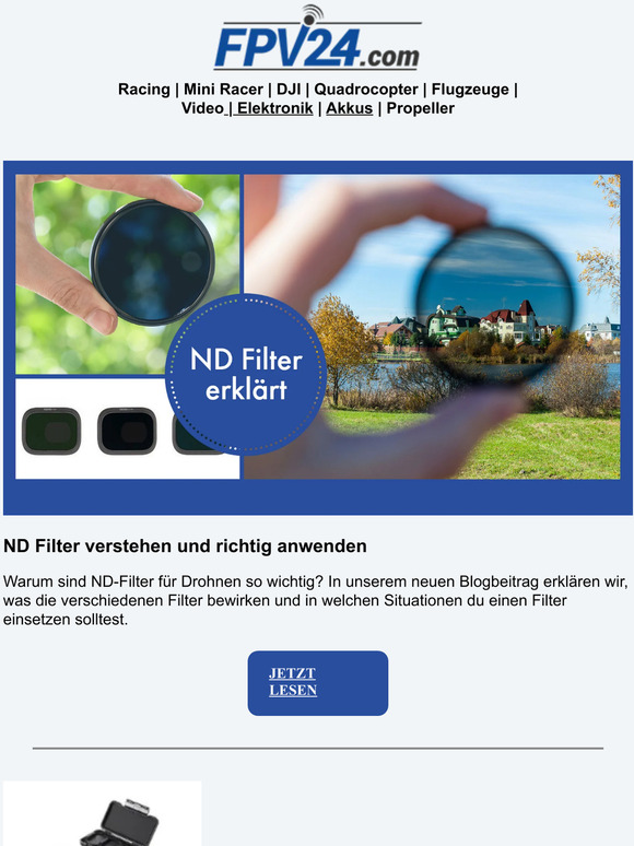 ND Filter für sonnige Tage