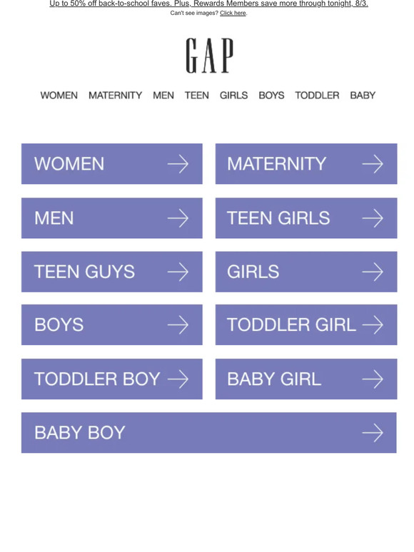 Gap Email Newsletters Shop Sales, Discounts, and Coupon Codes