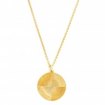 Gold Eclipse Necklace - Gold