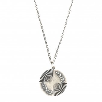 Silver Eclipse Necklace - Silver