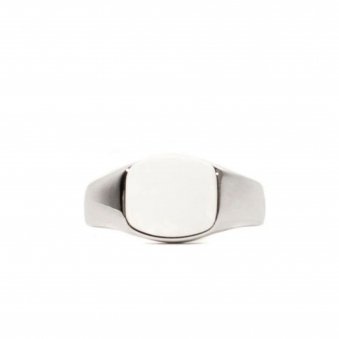 Silver Signet Ring - Silver 