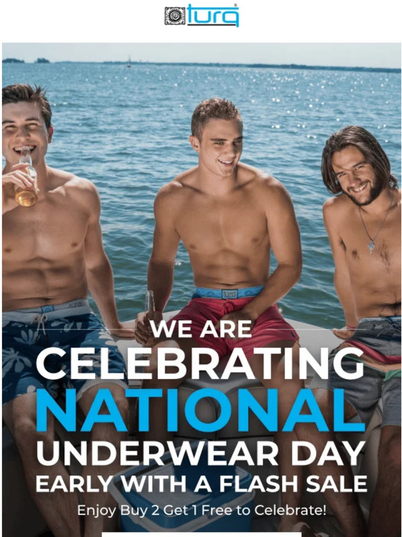 🚨 NATIONAL UNDERWEAR DAY FLASH SALE 🚨
