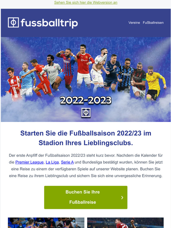 Bereit für die Fußballsaison 2022/23?