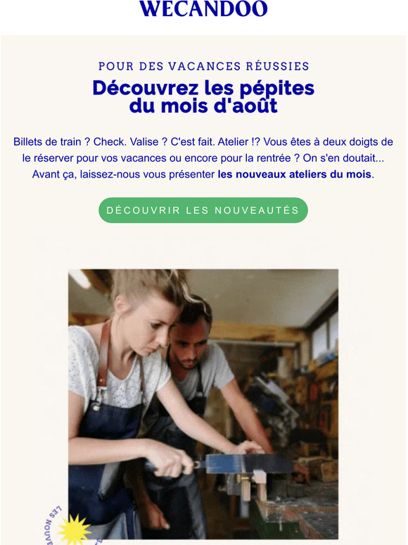 ⚡ Les nouveautés d'août