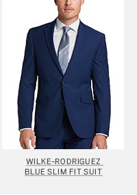 Wilke Rodriguez Blue Slim Fit Suit