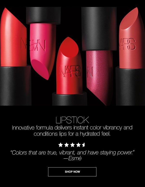 “Colors that are true, vibrant, and have staying power.” —Esmé on Lipstick
