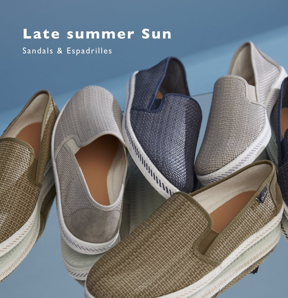 late summer sun sandals and espadrilles