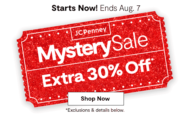 JC Penney: Mystery Sale is here! Reveal your deal