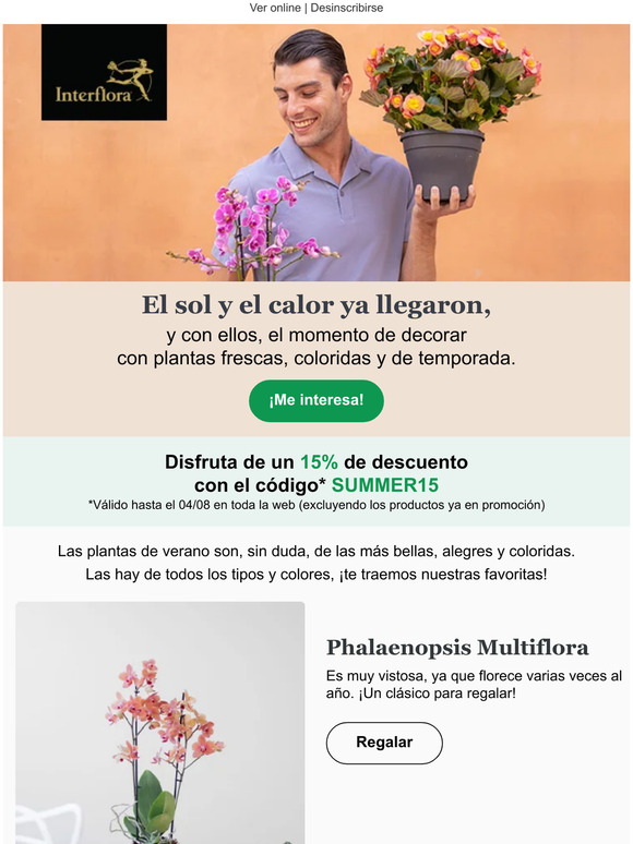 ¡Disfruta del -15% de descuento para celebrar el verano!