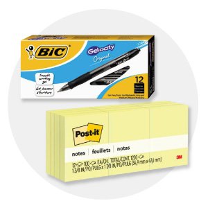 Free Sticky Notes + Gel Pens with $100 order.
