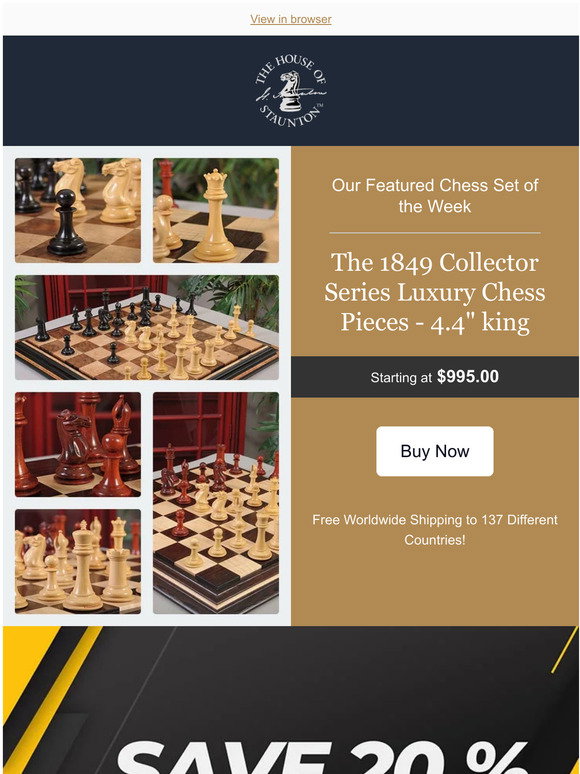 House of Staunton: Our Featured Chess Set of the Week - The 1849 ...