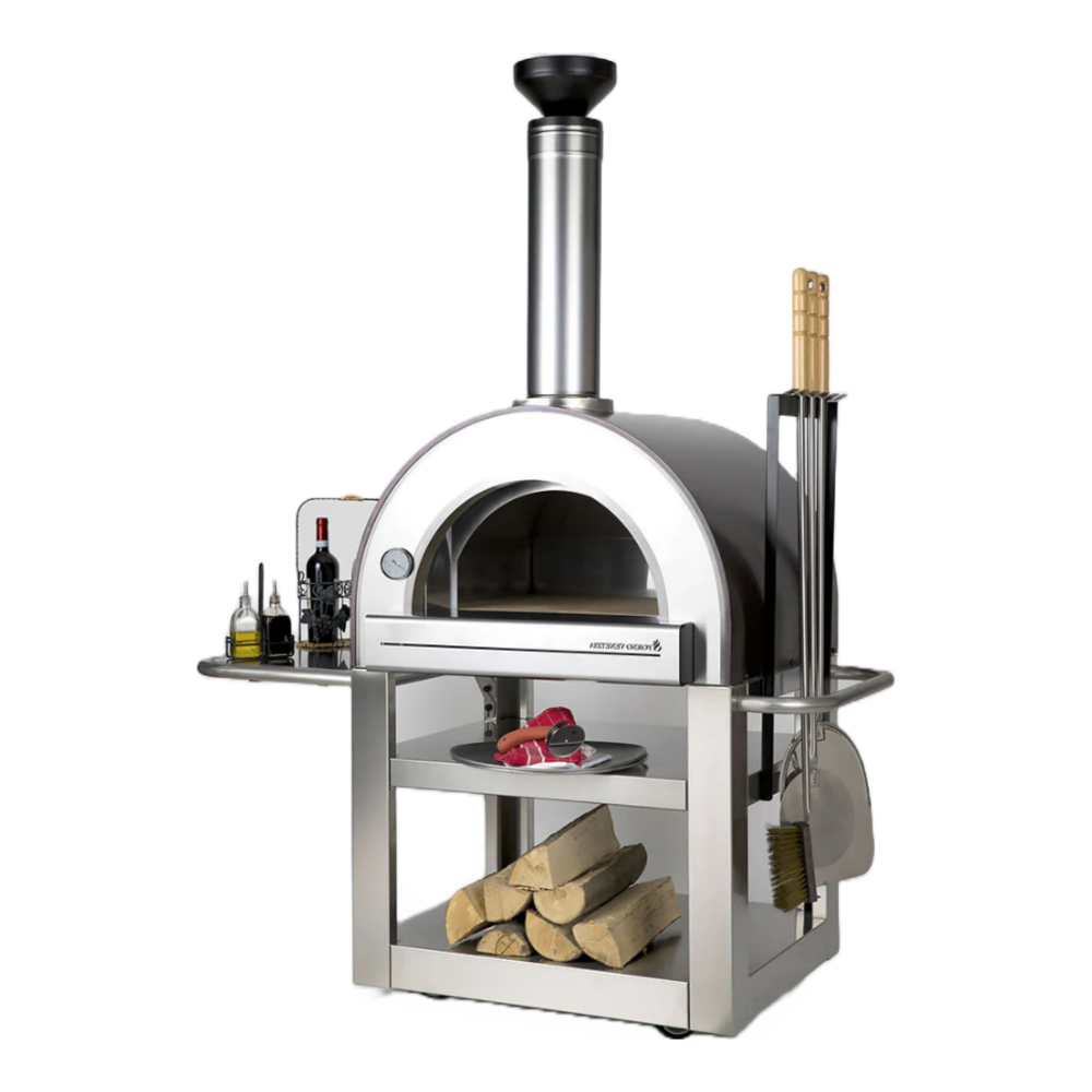 Forno Venetzia Pronto 500 Wood Fired Oven with Stand in Copper