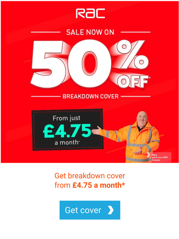 rac loans How does breakdown cover for under a fiver a month sound