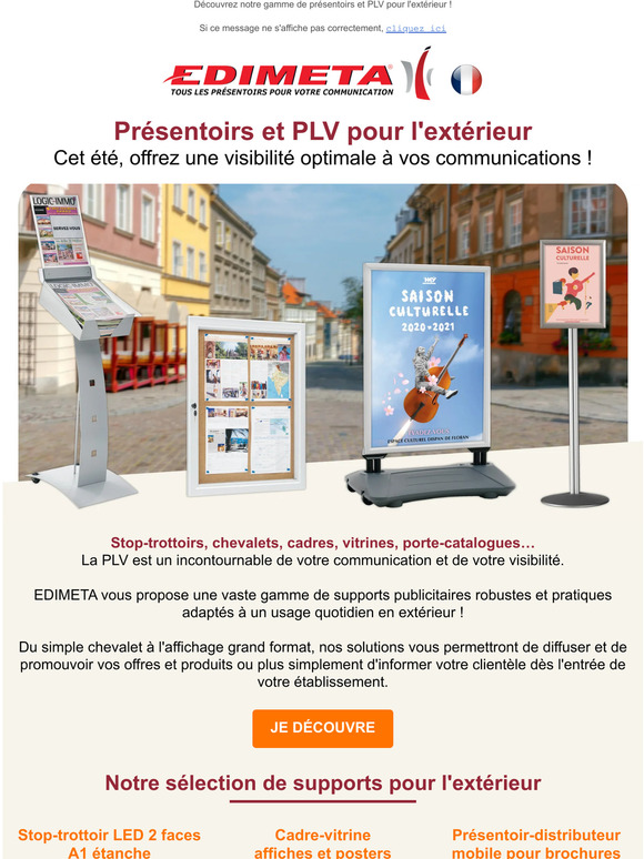 Interpellez les passants grâce à votre PLV extérieur