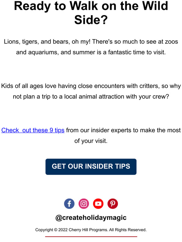 CHERRY HILL PROGRAMS Heading to the Zoo or Aquarium? Read This Before You Go! 🐟 🦒 Milled