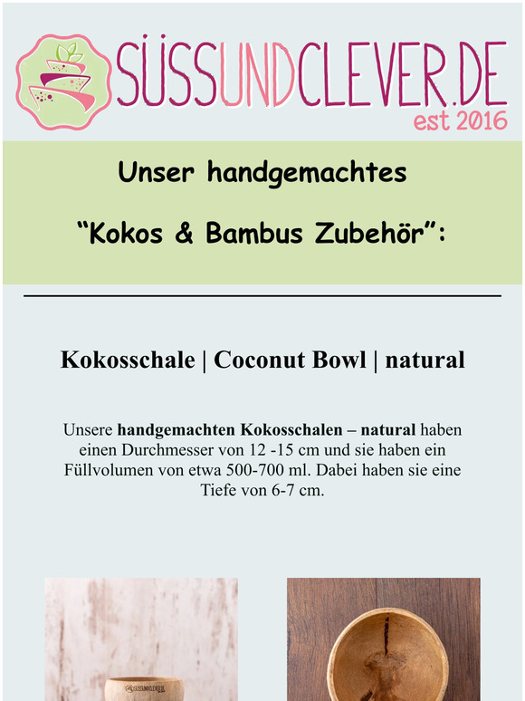 Herrlich-sommerliches Kokos-Zubehör 🥥