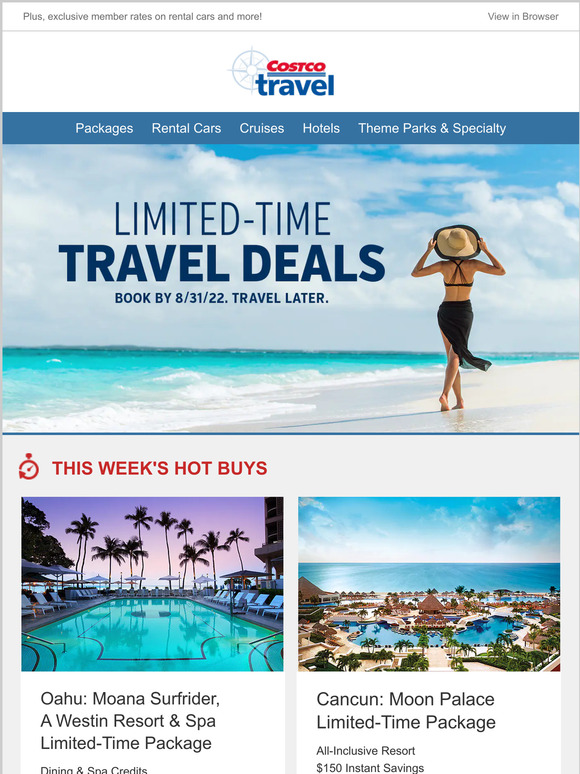 Costco Book one of these vacations... Milled