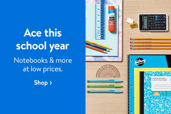 Ace this school year - Notebooks & more at low prices.