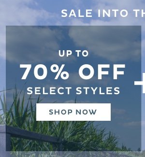 Up to 70% Off Select Styles