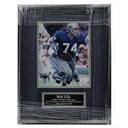Bob Lilly Autographed Signed Dallas Cowboys Framed 8x10 Photo With Name Plate - Certified Authentic

