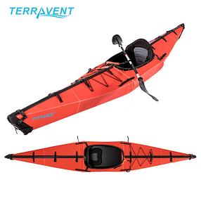 TERRAVENT K1 - Portable Folding Kayak, 154 inches, Red