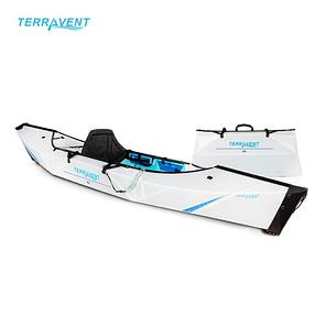 TERRAVENT K2 - Portable Folding Kayak, 116 Inches, White