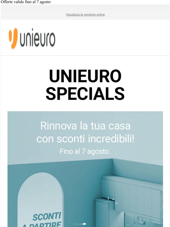 📢Unieuro Specials: sconti incredibili su grandi elettrodomestici e TV