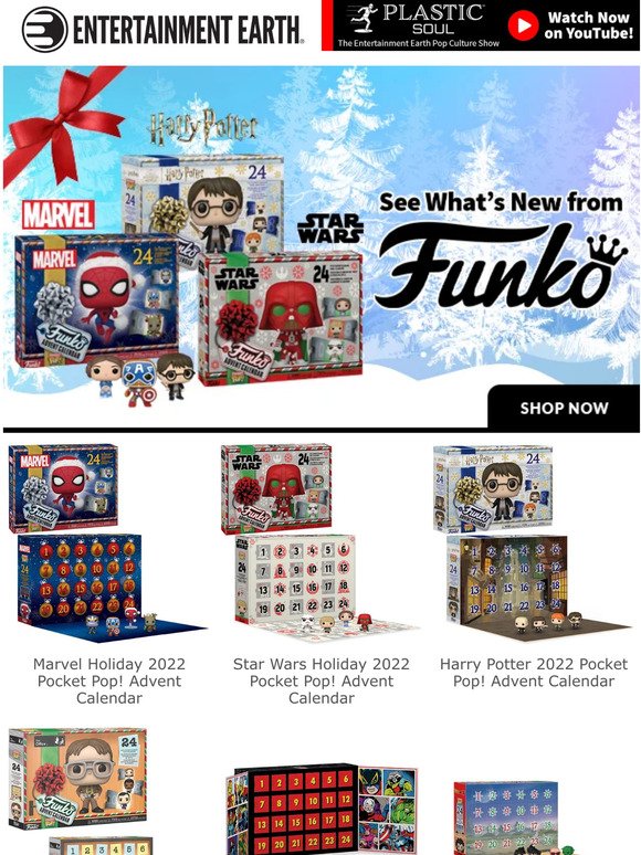 Entertainment Earth New Funko Advent Calendars! Milled