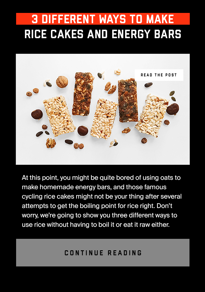 3 different ways to make rice cakes and energy bars