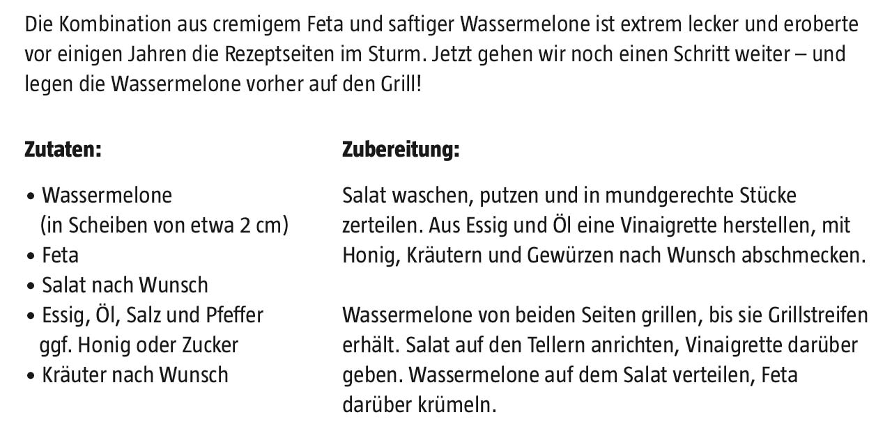 Die Kombination aus cremigem Feta und saftiger Wassermelone ist extrem lecker und eroberte vor einigen Jahren die Rezeptseiten im Sturm. Jetzt gehen wir noch einen Schritt weiter – und legen die Wassermelone vorher auf den Grill!