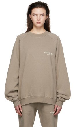 Essentials - Taupe Cotton Sweatshirt