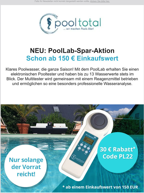 NEU: PoolLab-Spar-Aktion