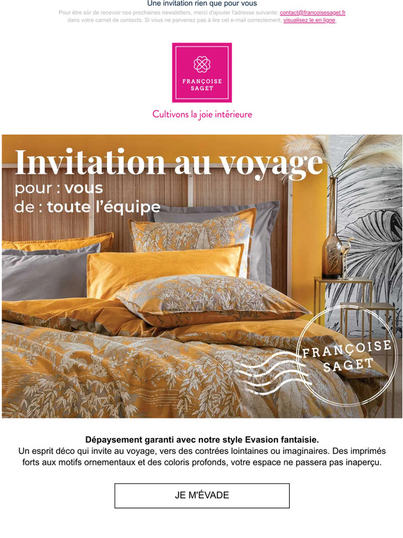 💌 Invitation au voyage : -60% sur l’article le plus cher !