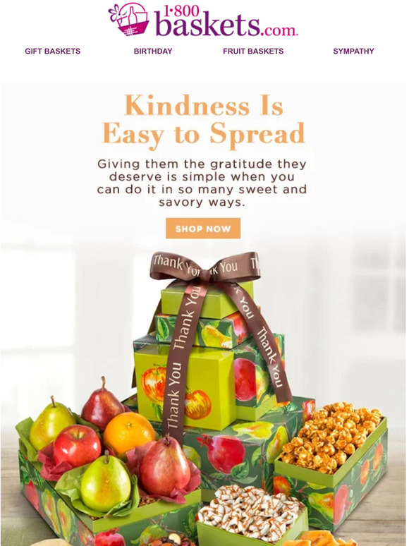 We’re eager to help when it's time to say thank you