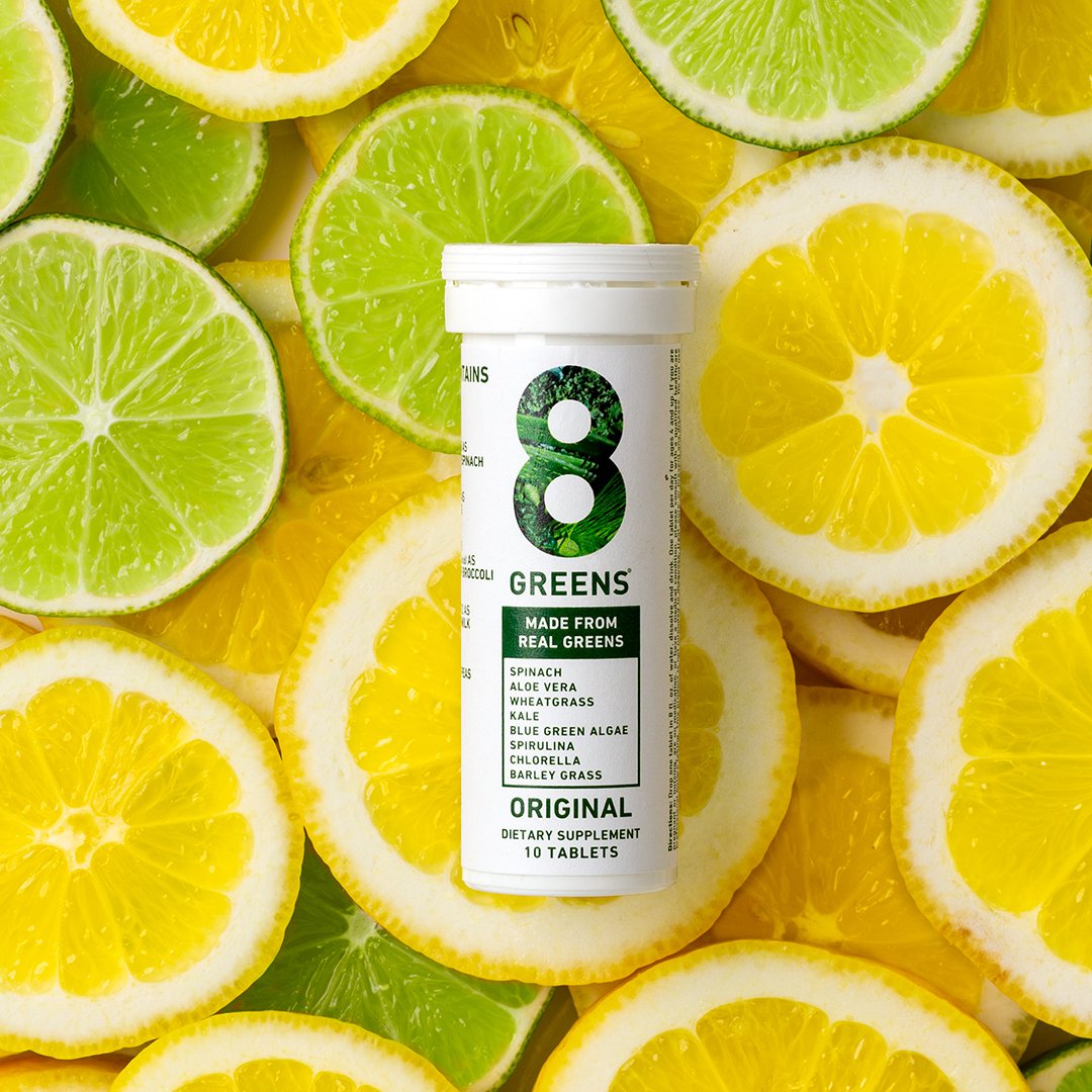 8Greens Lemon & Lime Effervescent Tablets