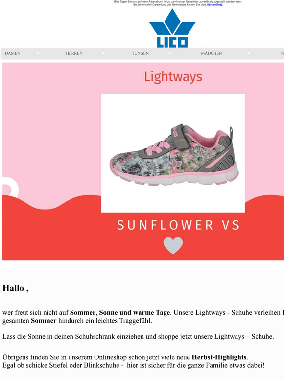 👟🥾👟Luftig, leicht durch den Sommer mit unseren Lightway Schuhen👟🥾👟