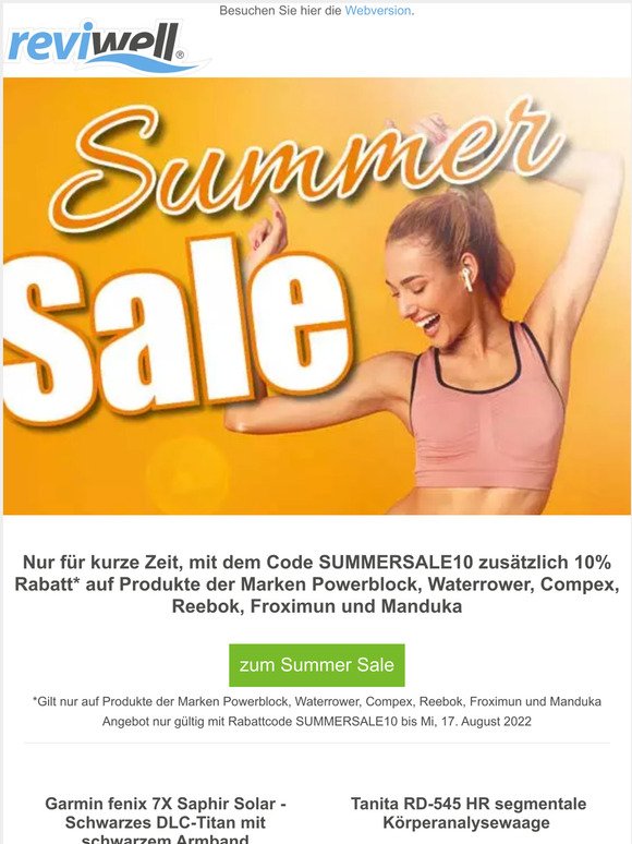 Summer Sale - Bis zu 60% auf ausgewählte Produkte!