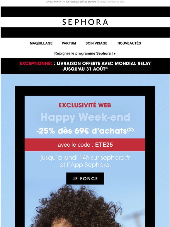 Exclu web ❤️ -25% dès 69€