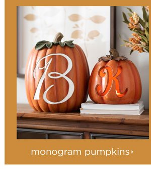 Monogram Pumpkins
