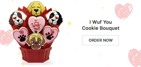 I Wuf You Cookie Bouquet | Shop Now